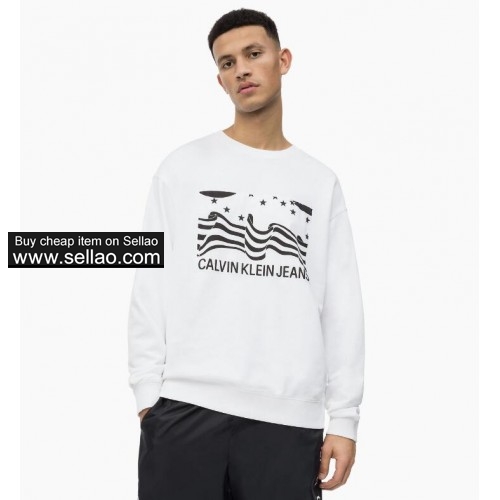2019 brand Calvin Klein Men Long Sleeve Hoodie Hip Hop Sweatshirts Coat Casual Clothes Sweatshirt