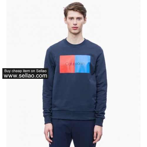 Brand Calvin Klein Men hot sale Long Sleeve Hoodie Hip Hop Coat Casual Clothes Sweatshirt