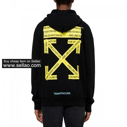 NEW ! OFF WHITE Men's Hooded Sweater Free Shipping