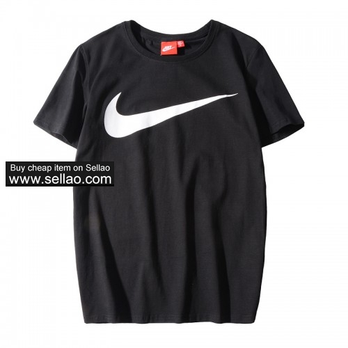 NEW ! NIKE Men's Summer T-Shirt Short-Sleeved  Cotton 2 Color Free Shipping