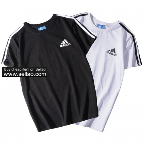 NEW ! Adidas Summer Men's T-Shirt Cotton 2 Color Free Shipping