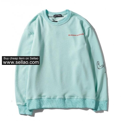 NEW! Croce Heart SweaterPrint Turtleneck Sweatshirt Cotton Free Shipping