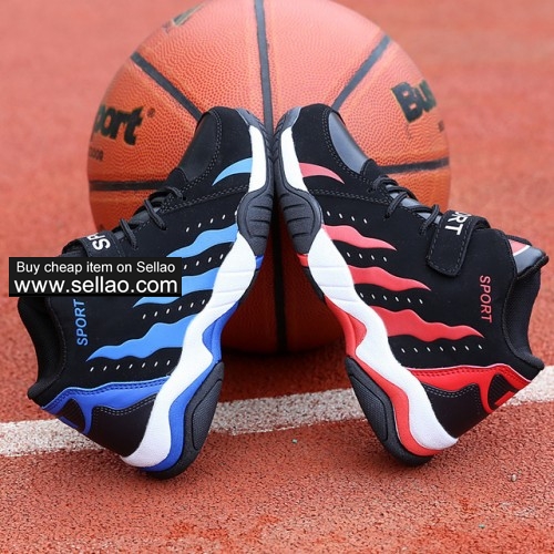 Brand Kids Warm Sports Shoes Boys Girls Basketball Shoes Non-slip Outdoor Breathable Running Shoes
