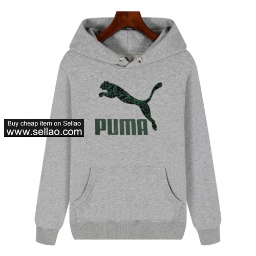 HOT! PUMA Hooded Sweater Unisex Casual Sweatshirt 6 Color Free Shipping