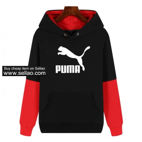 HOT! PUMA Hooded Sweater Unisex Casual Sweatshirt 4 Color Free Shipping