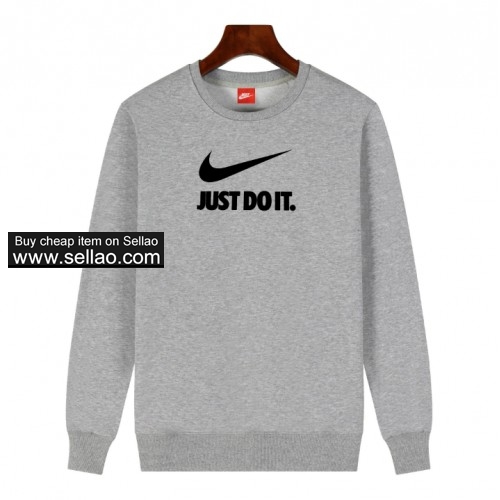 HOT! Nike Sweater Unisex Round Neck Casual Sweatshirt 8 Colors