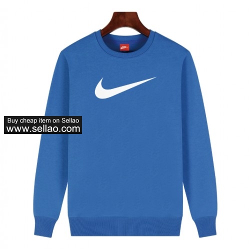 HOT! Nike Unisex Sweater Round Neck Casual Sweatshirt 8 Colors Free Shipping