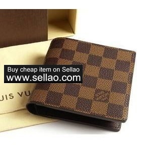 louis vuitton aaa New Fashion Mens Genuine Leather Bifold Wallet 026939