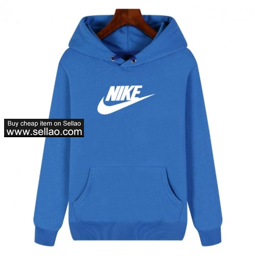 HOT! Nike Hooded Sweater Unisex Casual Sweatshirt 4 Color Cotton Free Shipping