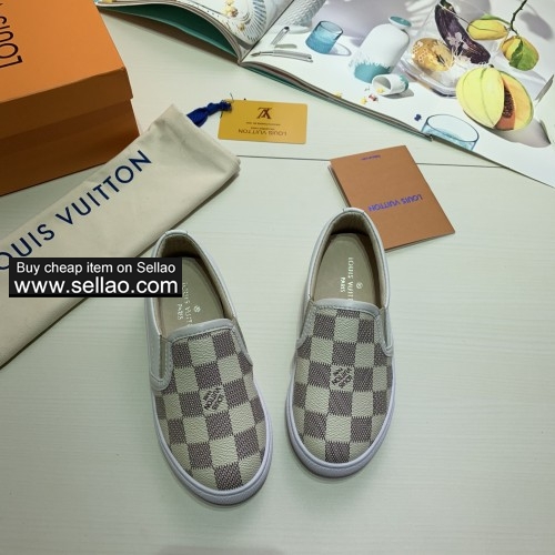 free shipping LV Louis Vuitton Children's shoes boy and girl's dress shoes white colors 24-35