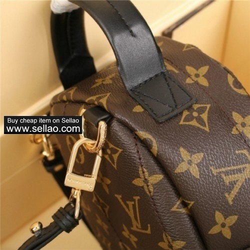 LOUIS VUITTON Leather New Palm Springs Backpack Handbag LV