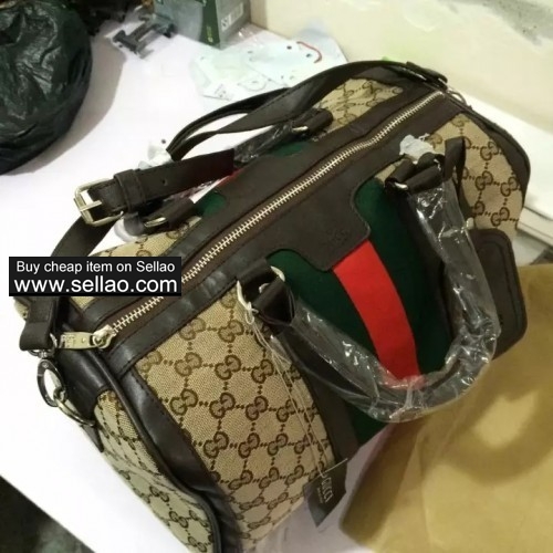 Gucci men and women handbags oblique shoulder bag travel bag. real picture