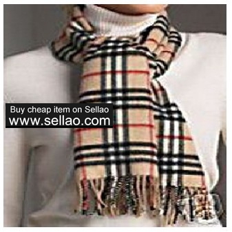 new Authentic 100% CASHMERE BURBERRY SCARFc 1681