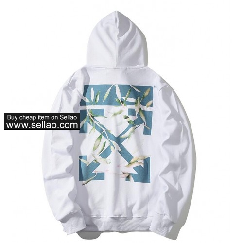 NEW ! OFF-WHITE Men's Hooded Sweater  High Quality + Cotton Material + Original Tag