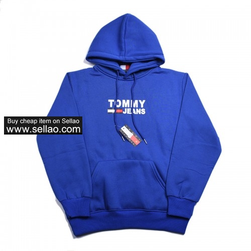 Tommy Men's Sweater Casual Hooded 4 Colors