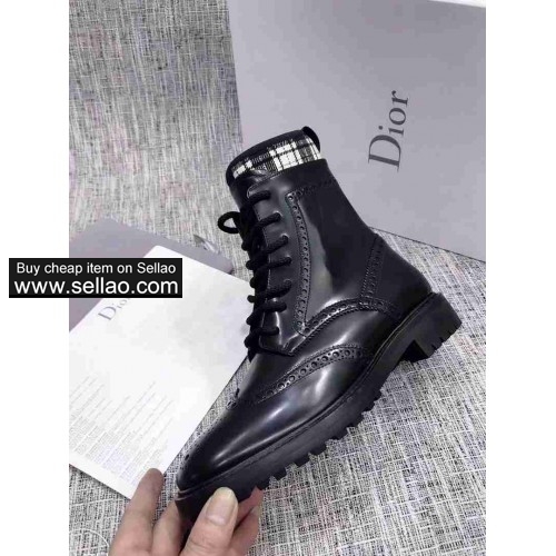 Dior new women's booties black colors boots shoes cowhide size 34-41