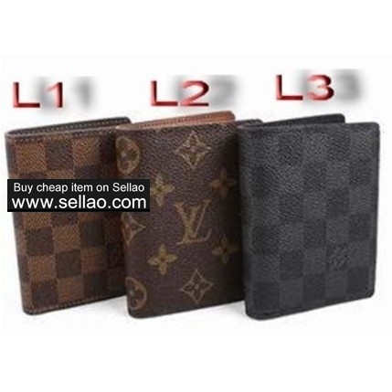 Louis vuitton Men's Wallet zipper Casual Leather Clutch lv AAA