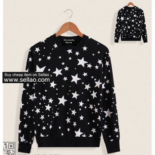 NEW Givenchy Men's Women 3D printing star Sweaters