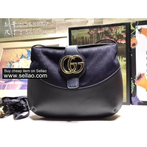 Perfect top quality, luxury genuine leather brand men's bag and women's bag:568857 size:30-25-6CM