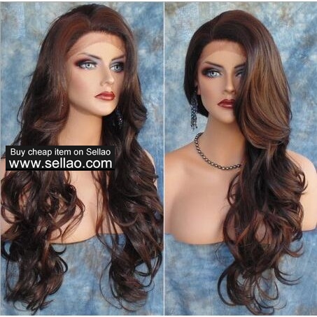 Woman's wig fashion long curly hair wig set