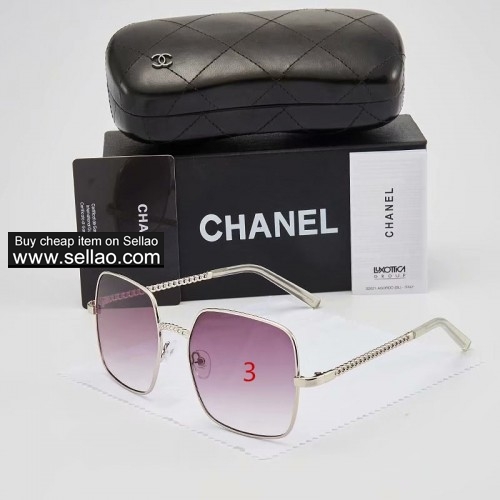 Chanel Woman's Sunglasses fashion gradient color 7 colors