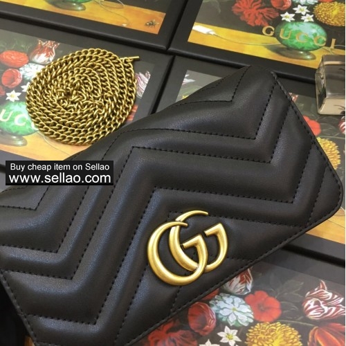 Gucci luxury women's bag men's bag top quality model: 488426 size:18-10.5-4.5cm