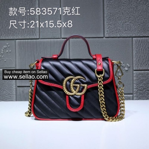 Gucci luxury women's bag men's bag top quality model: 583571 size:21-15.5-8cm