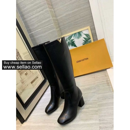 LV new women's boots leather face inner sheepskin rubber wear-resistant bottom 35-41