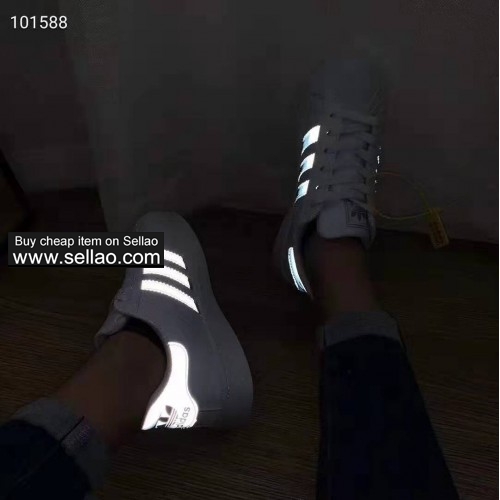 Adidas luminous sneakers Women's shellfish casual running shoes