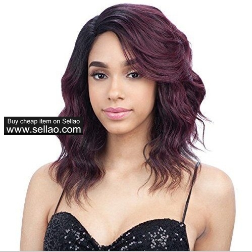Fashion Gradient Wig Woman's Curly Hair Wig Set