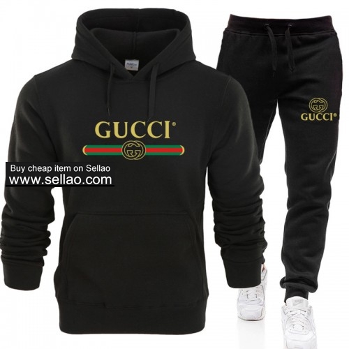 GUCCI Men's Casual Sports Suit Fashion Hoodie