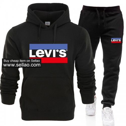 LEVIS New Men's Casual Sports Suit Fashion Hoodie