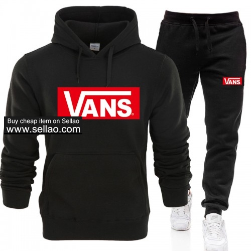 VANS Men's Set Casual Sports Suit Hoodie