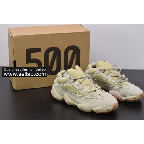 High quality FW4839 Adidas YEZZY 500 "Stone" Running Shoes Womens Mens Sneakers