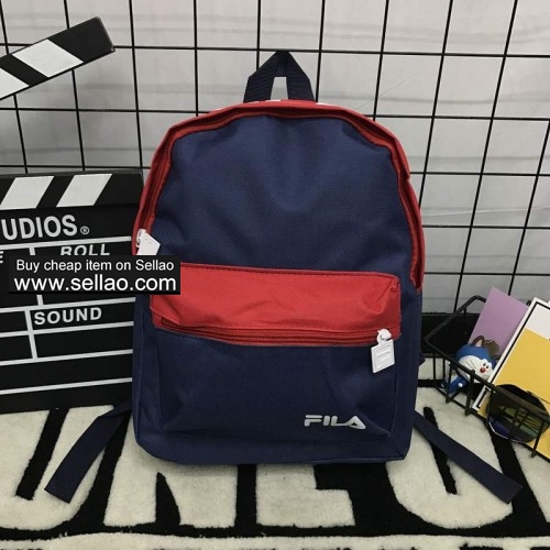 FILA Backpack Fashion Hit Color Large Capacity Student Bag