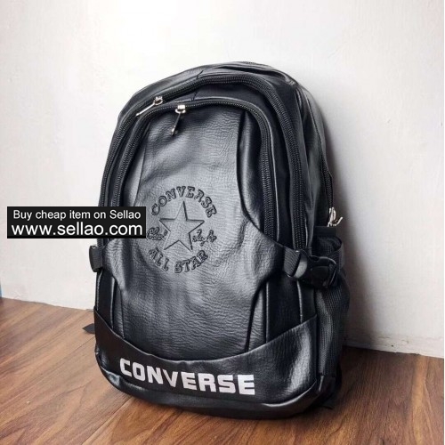 Converse Backpack Large Capacity Student Bag Leather Material Free shipping