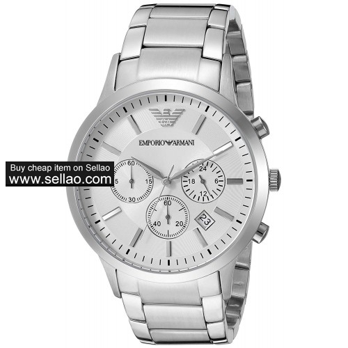 EMPORIO ARMANI MEN'S WATCH AR2458 WOMEN'S WATCHES WITH ORIGINAL BOXES TWO YEARS WARRANTY