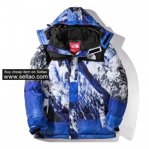 The North Face Winter Printed Cotton Suit Windproof Jacket Thick Warm Free Shipping