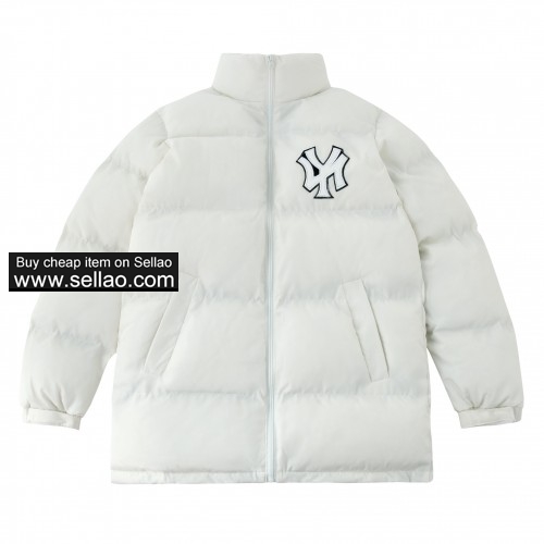 NY simple logo Winter Warm Jacket Fashion Printed Cotton Padded Thick