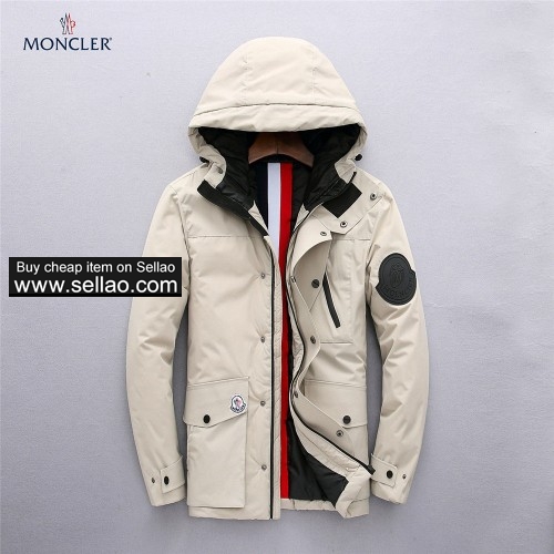 MONCLER Men's Winter Down Jacket 2 Color Down Cotton Material Work Exquisite M--3XL