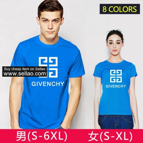 Givenchy Summer T-Shirt Unisex  7 Colors Size S--6XL