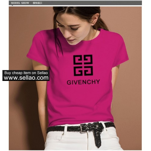 Givenchy Summer Woman's T-Shirt 8-Color Size S--XL