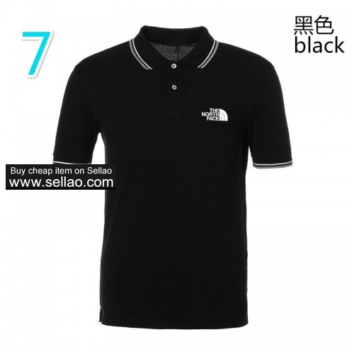 The North Face Summer Men's Polo Shirt T-Shirt Breathable Sweat 11 Colors