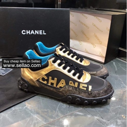 women high quality sport shoes 1:1 Chanel sneakers shoes EU35-40 size