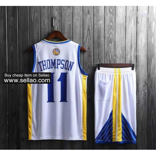 11 Klay Thompson Golden State Warriors Men's  Basketball Jerseys Sportswear suit