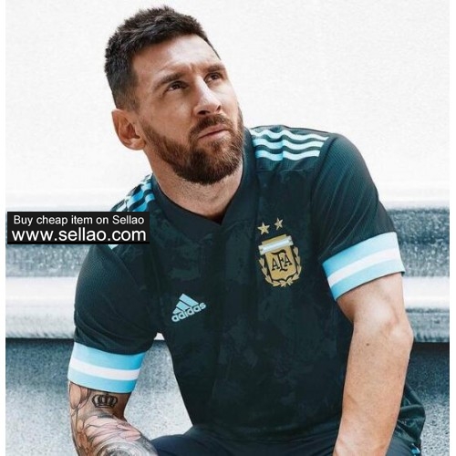 Messi Summer 2020 America's Cup Argentina National Team Football Uniform