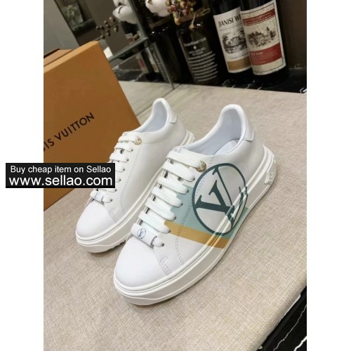 2020 Louis Vuitton SNEAKERS WOMENS  SHOES LV LEATHER TRAINERS