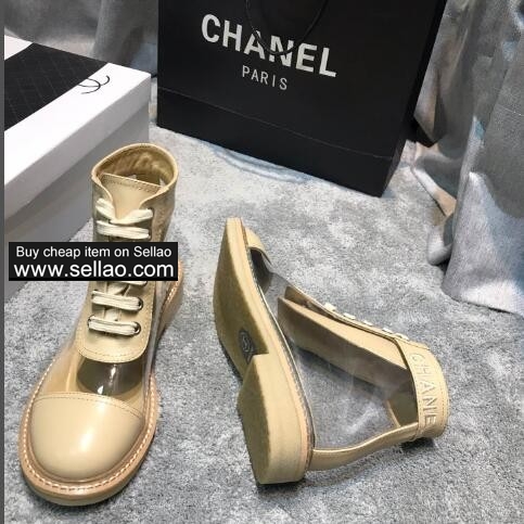 Chanel Women's Flat Casual Shoes Transparent Shoes