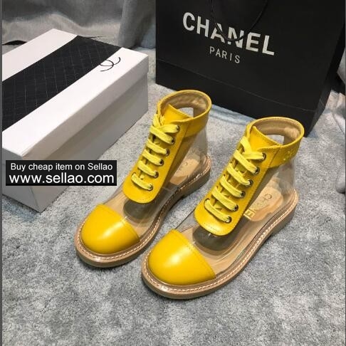 Chanel Women's Flat Casual Shoes Personality Transparent Shoes