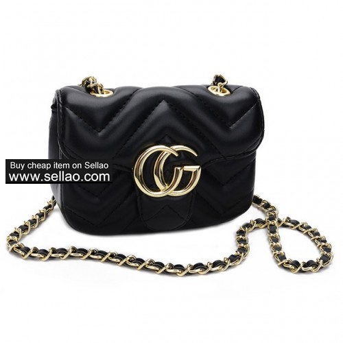 Brand Double G Kids Girls Chain Shoulder Bags Messenger Bags Kids Fashion Handbags Wallet Coin Purse